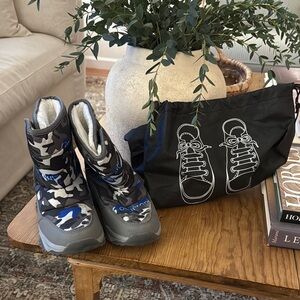 Kids Camouflage Winter Boots